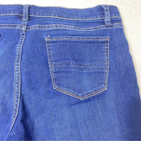 DKNY Soho Jean's Women's 14P Blue Mid Rise Bootcut Boho Western Stretch Denim - Picture 9 of 15